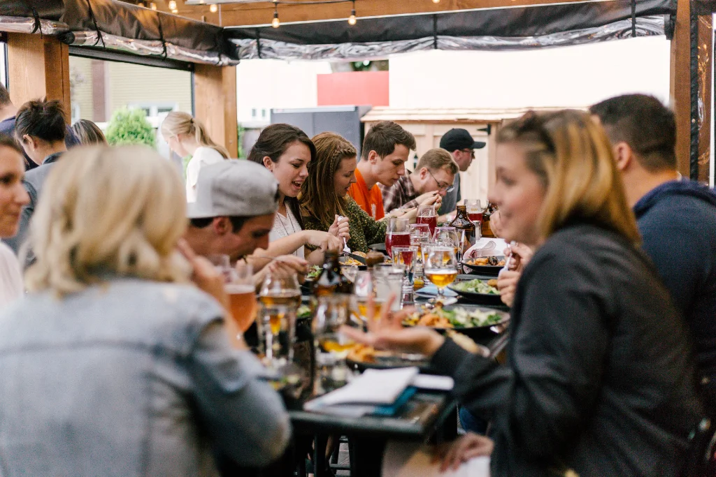 Elegant Wedding Catering Setup